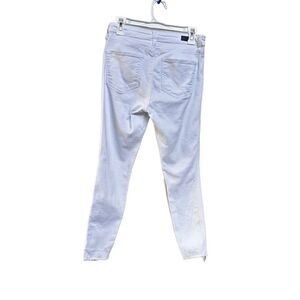 Kut from the kloth white raw hem ankle jean size 4